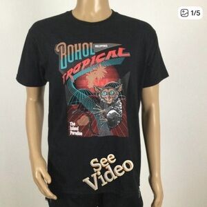 👛 (ANY 2/$20) MY PHILIPPINES Black Graphic Tee Medium